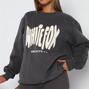 NEW White Fox Archive 6.0 Sweatpants and Oversized Sweater Set
